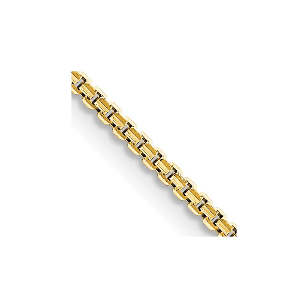 14K Gelbgold 1.2mm Konkav Venezianer Halskette