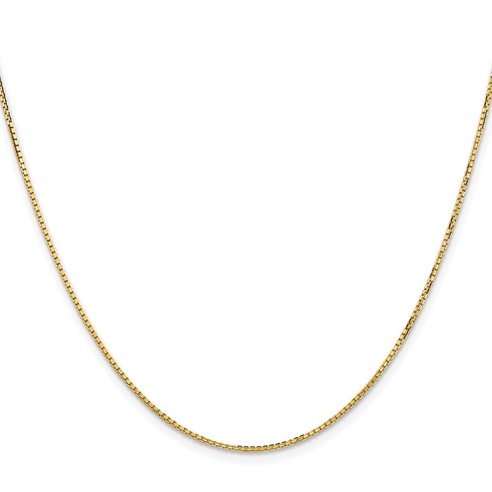14K Gelbgold 1.3mm Konkav Venezianer Halskette