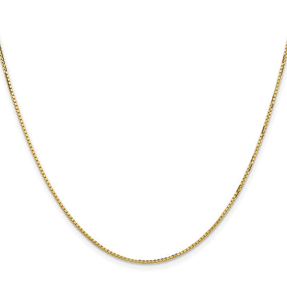 14K Gelbgold 1.3mm Konkav Venezianer Halskette