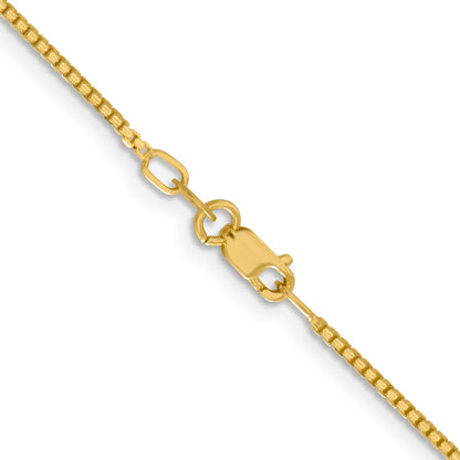 14K Gelbgold 1.3mm Konkav Venezianer Halskette
