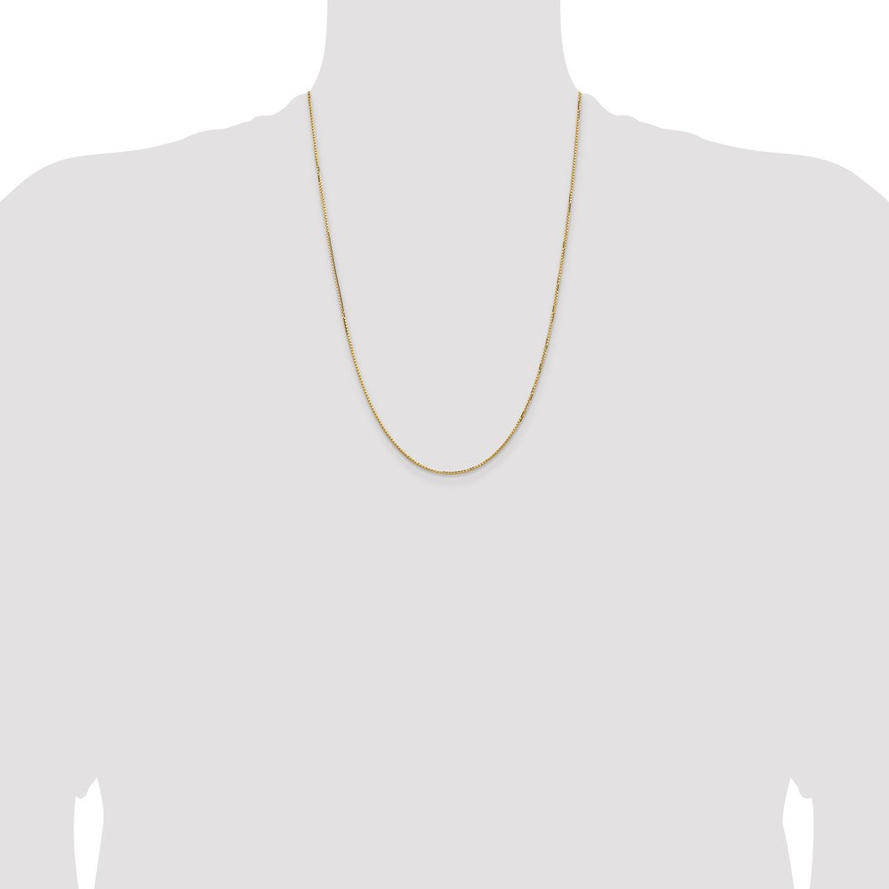 14K Gelbgold 1.3mm Konkav Venezianer Halskette