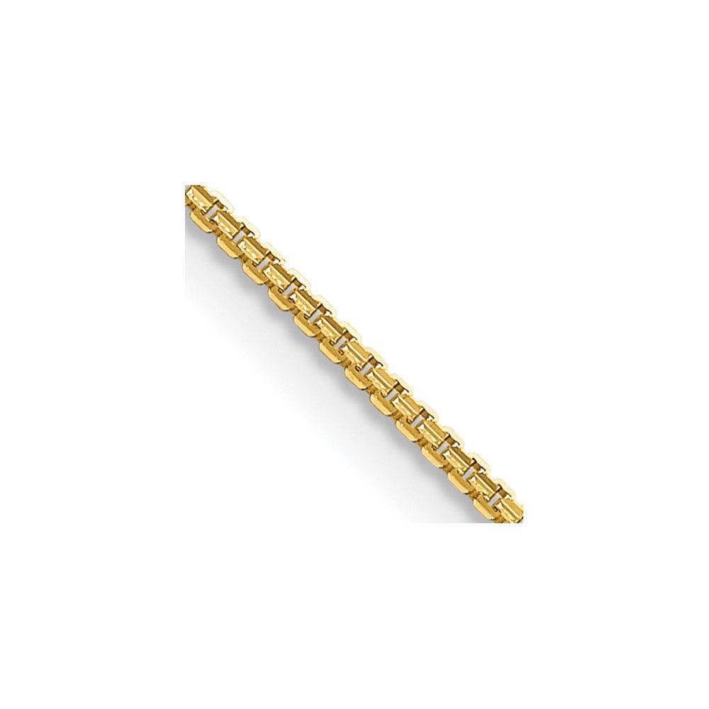 14K Gelbgold 1.3mm Konkav Venezianer Halskette