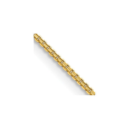 14K Gelbgold 1.3mm Konkav Venezianer Halskette