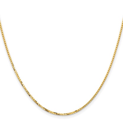14K Gelbgold 1.45mm Konkav Venezianer Halskette