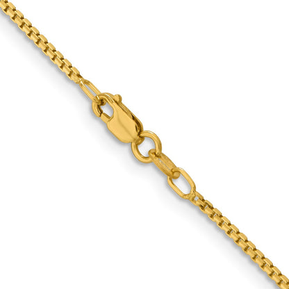 14K Gelbgold 1.45mm Konkav Venezianer Halskette
