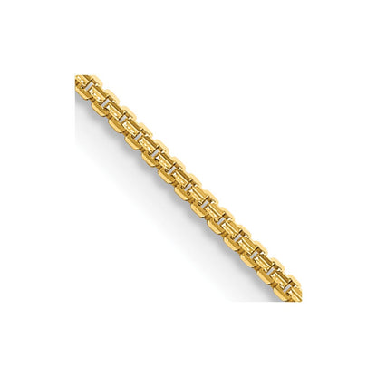 14K Gelbgold 1.45mm Konkav Venezianer Halskette