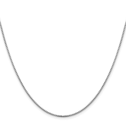 14K Weißgold 1.45mm Konkav Venezianer Halskette