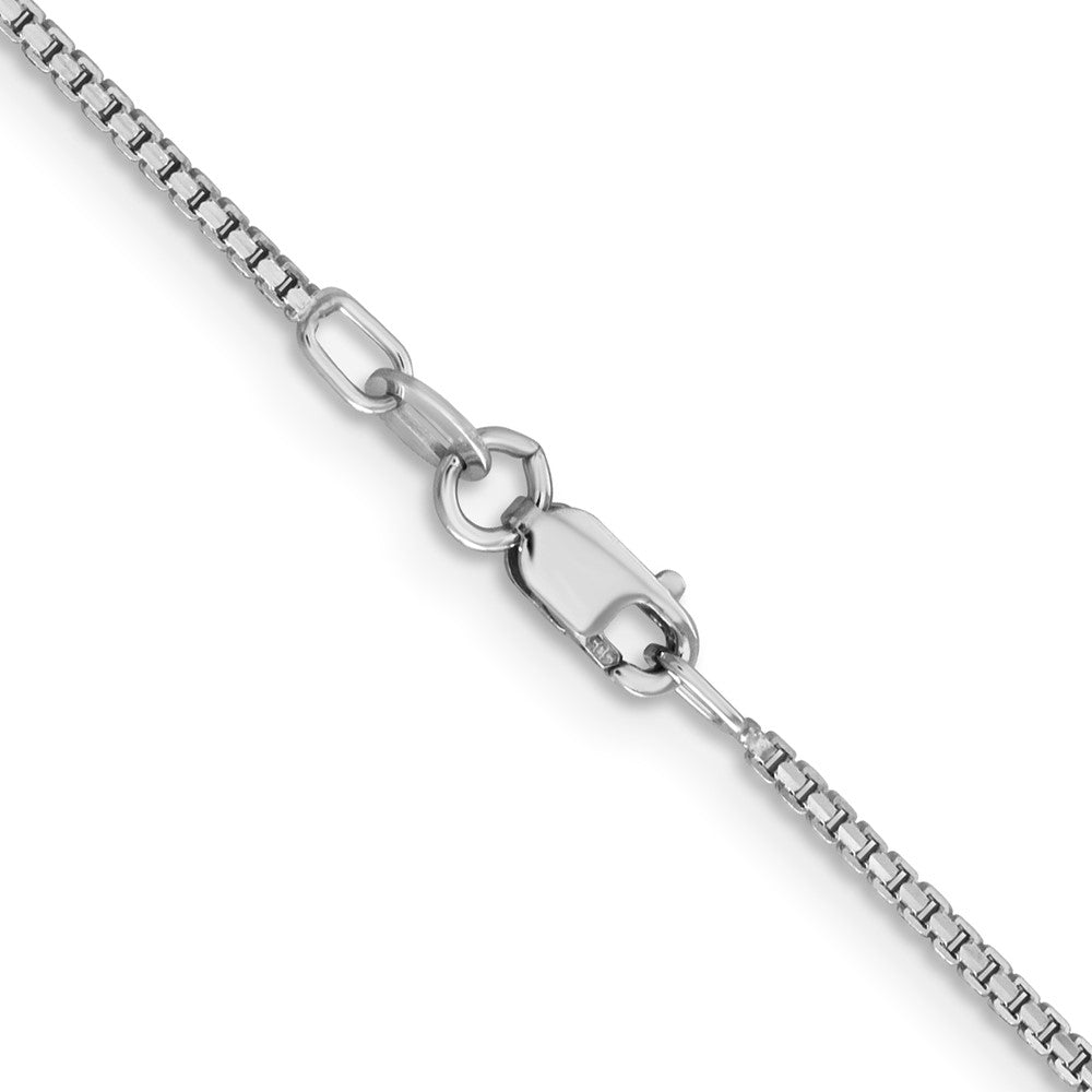 14K Weißgold 1.45mm Konkav Venezianer Halskette