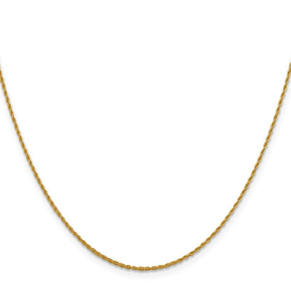 14K 1.3mm Loose Kordel Halskette