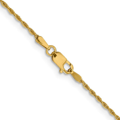 14K 1.3mm Loose Kordel Halskette
