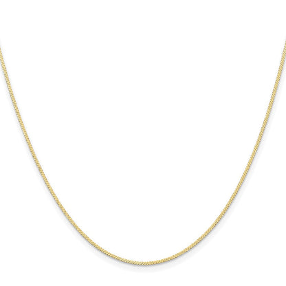14K Gelbgold 0.8mm Serpentine Halskette