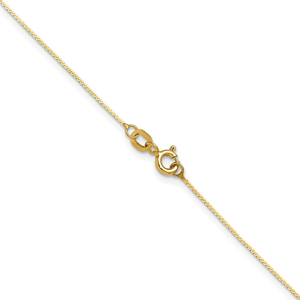 14K Gelbgold 0.8mm Serpentine Halskette