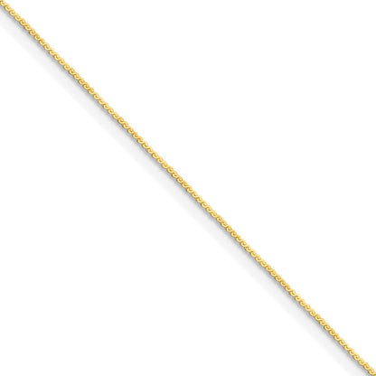 14K Gelbgold 0.8mm Serpentine Halskette