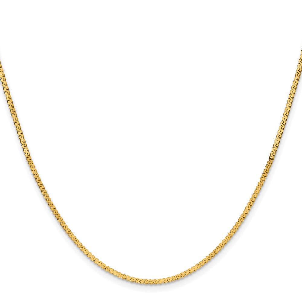 14K Gelbgold 1.55mm Serpentine Halskette