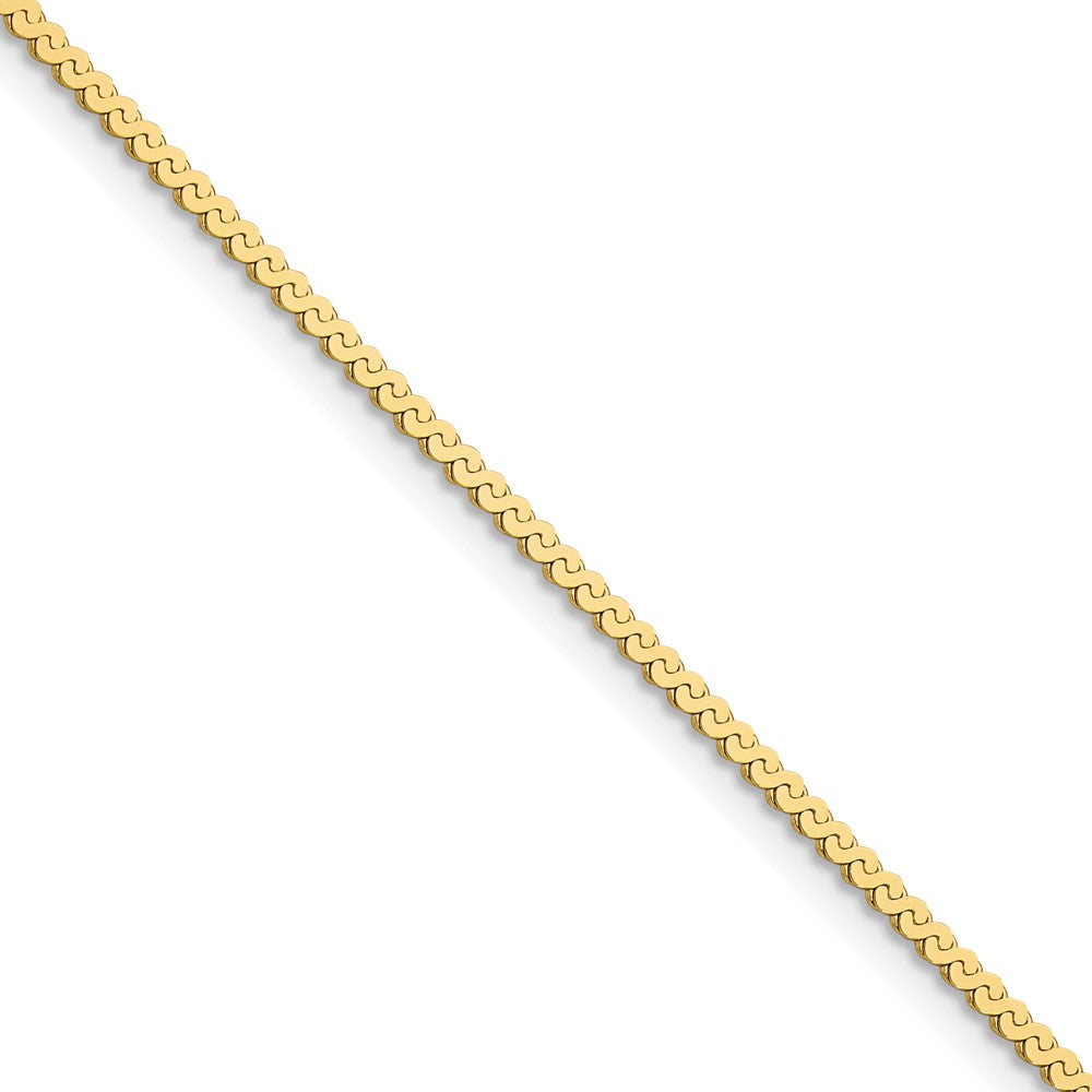 14K Gelbgold 1.55mm Serpentine Halskette