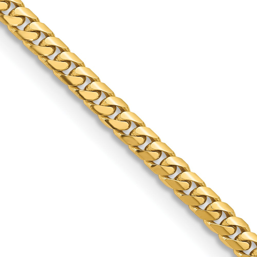 18 Zoll 14K Gelbgold 5mm Massiv Miami Kubanisch Halskette