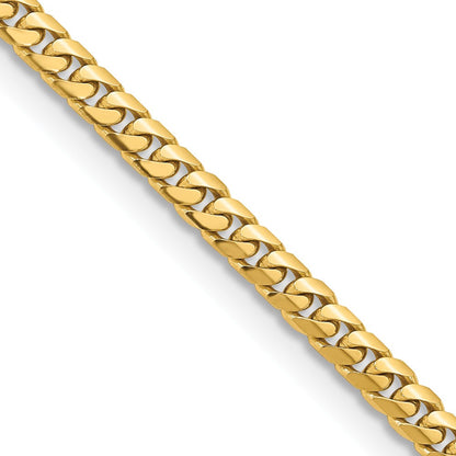 18 Zoll 14K Gelbgold 5mm Massiv Miami Kubanisch Halskette