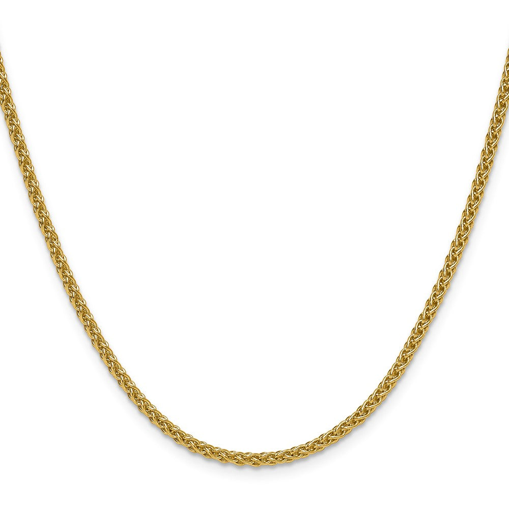 14K Gelbgold 2.8mm Ährenkette Halskette