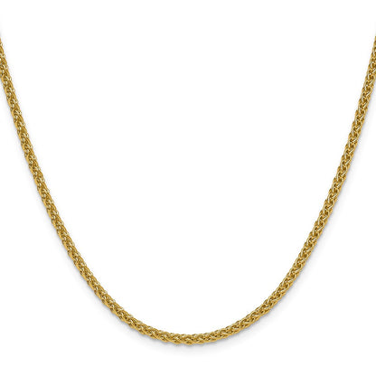 14K Gelbgold 2.8mm Ährenkette Halskette
