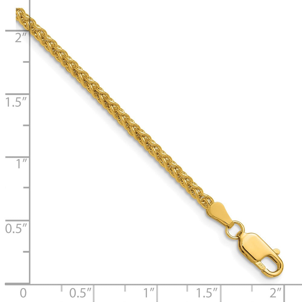 14K Gelbgold 2.8mm Ährenkette Halskette