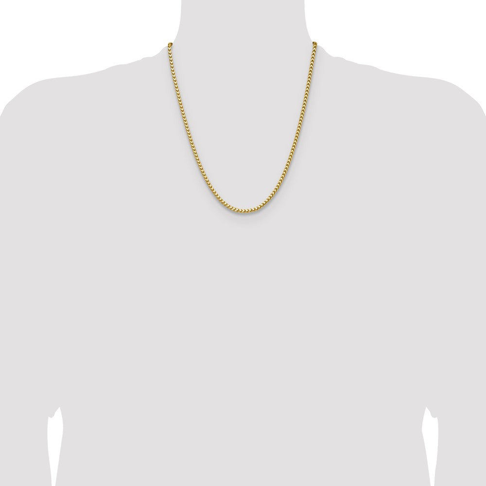 14K Gelbgold 3.05mm Franco Halskette