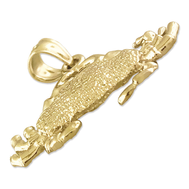 14K Gold Anhänger Meereswelt Krabbe