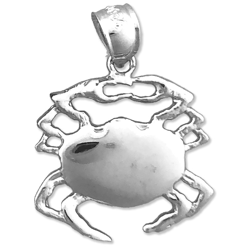 14K Gold 18MM Breiter Krabben-Anhänger