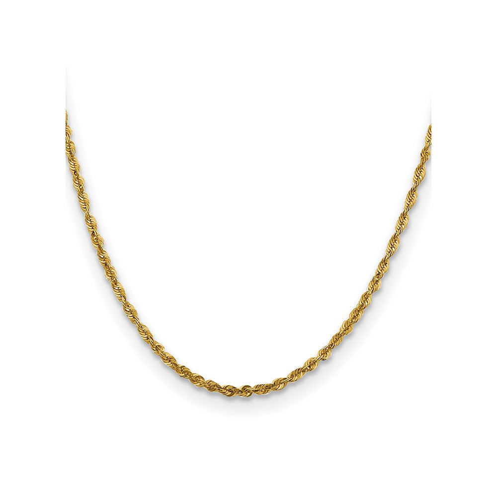 10K 3mm Diamantiert Leicht Kordel Halskette