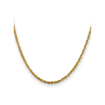 10K 3mm Diamantiert Leicht Kordel Halskette