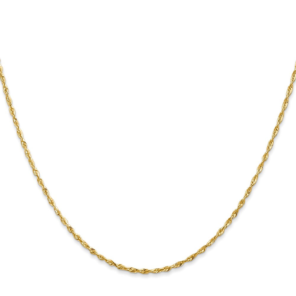 10K 1.5mm Diamantiert Leicht Kordel Halskette