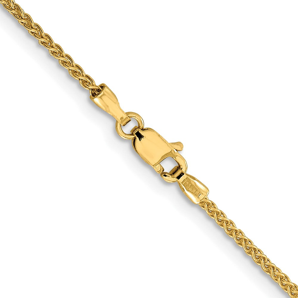 10K 1.5mm Diamantiert Ährenkette Halskette
