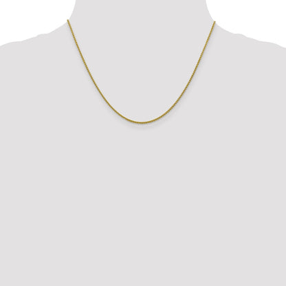 10K 1.5mm Diamantiert Ährenkette Halskette