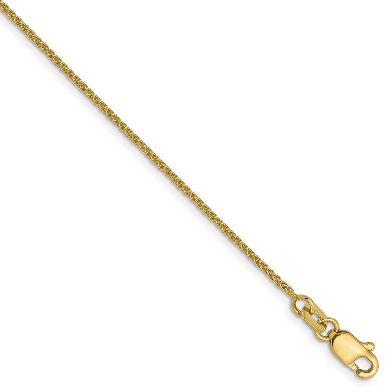 9 Zoll 10K 1mm Ährenkette Kette Fußkettchen