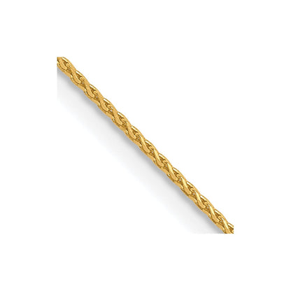 10K.65mm Diamantiert Ährenkette Halskette