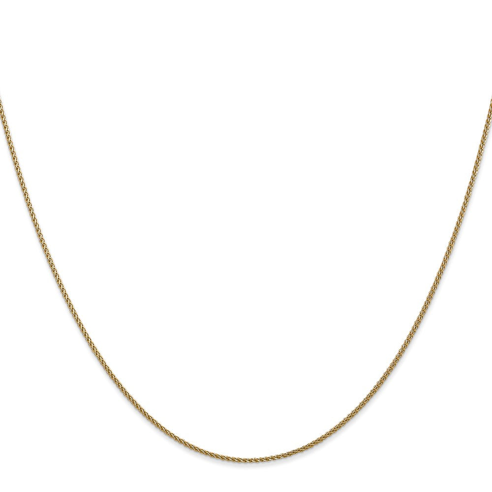 10K 1mm Diamantiert Ährenkette Halskette