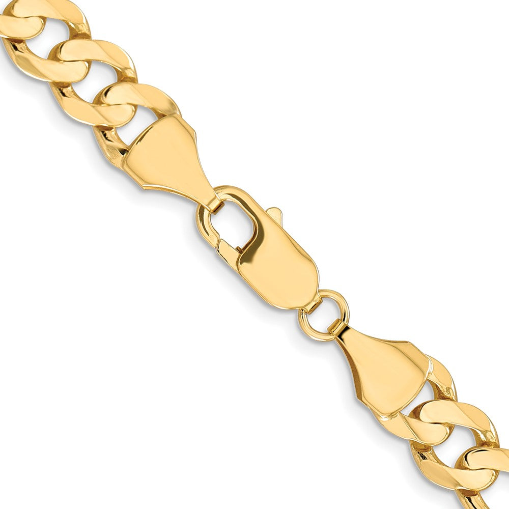 10K 8.75mm Konkav Figaro Gliederarmband
