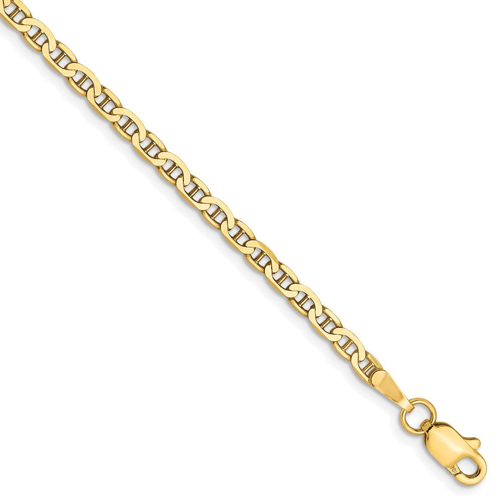 10K 2.4mm Flach Anker Halskette