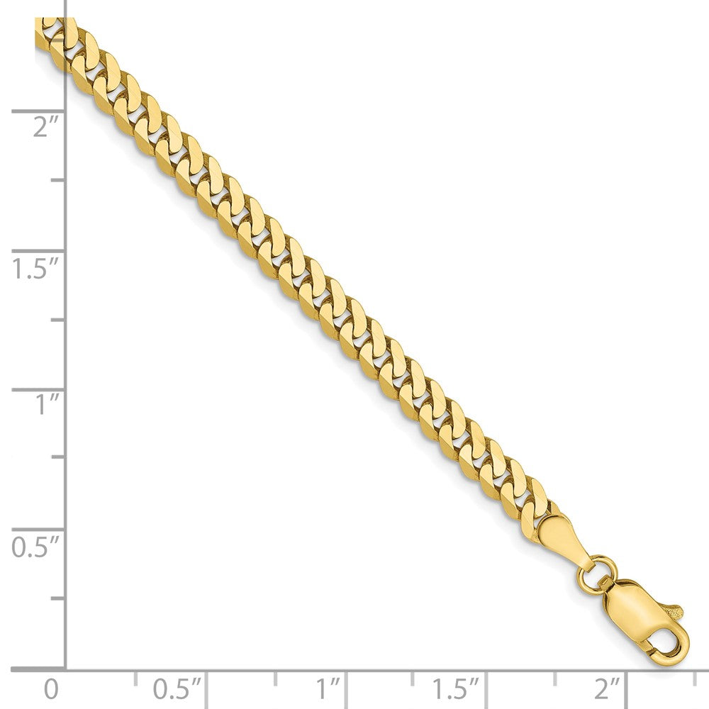 10K 3.9mm Flach Abgeschrägt Panzer Gliederarmband