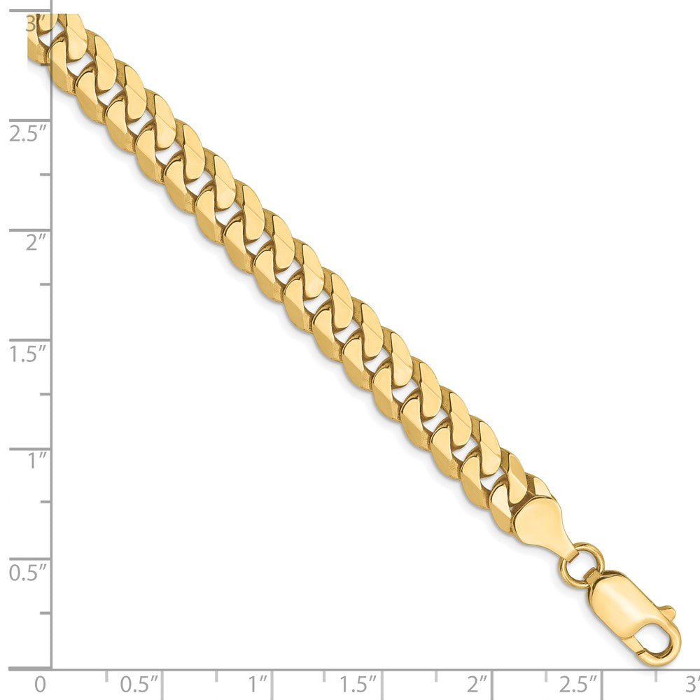 10K 7.25mm Flach Abgeschrägt Panzer Gliederarmband