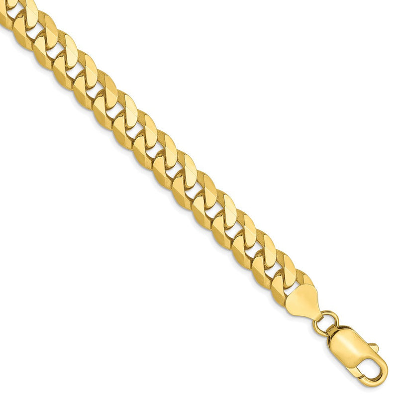 10K 8mm Flach Abgeschrägt Panzer Gliederarmband