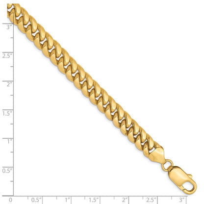 10K 7.3mm Halbmassiv Miami Kubanisch Gliederarmband
