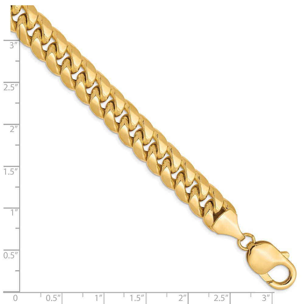 10K Halbmassiv 9.3mm Miami Kubanisch Gliederarmband
