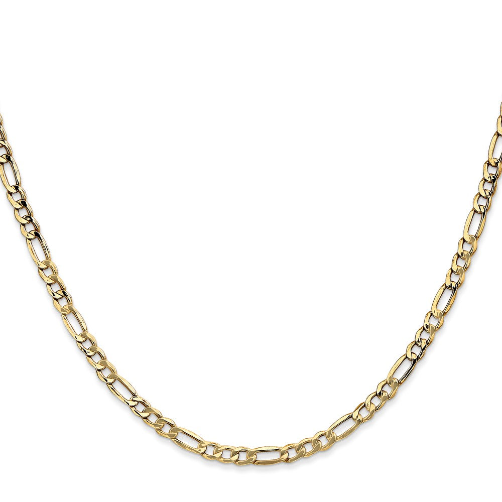 10K 3.5mm Halbmassiv Figaro Halskette