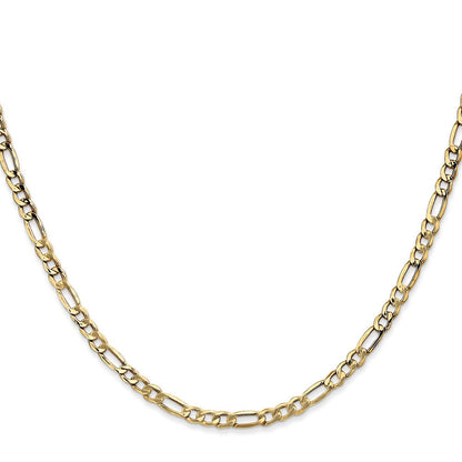 10K 3.5mm Halbmassiv Figaro Halskette
