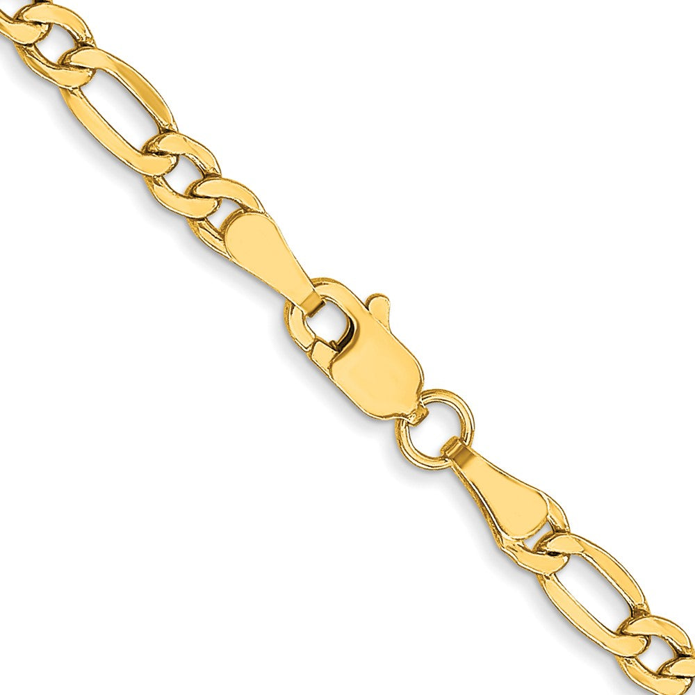 10K 3.5mm Halbmassiv Figaro Halskette