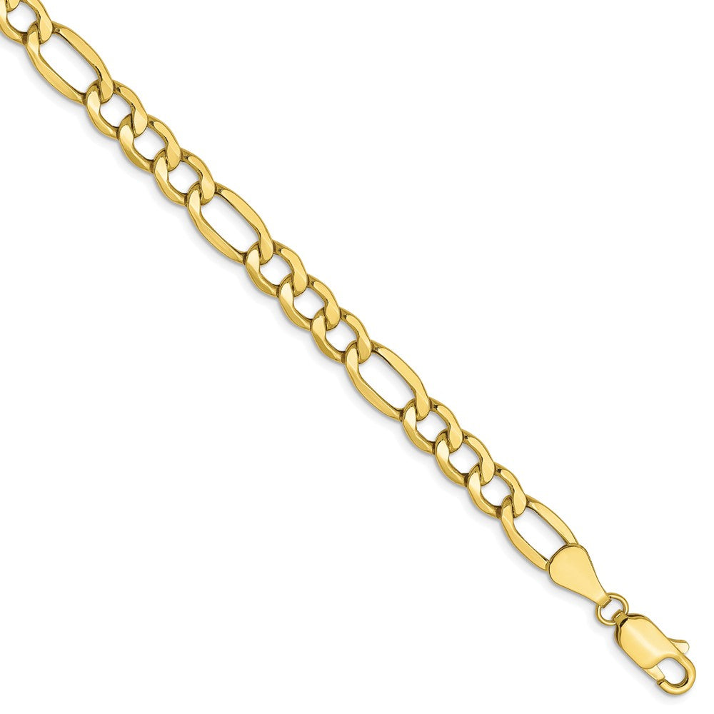 10K 5.35mm Halbmassiv Figaro Gliederarmband
