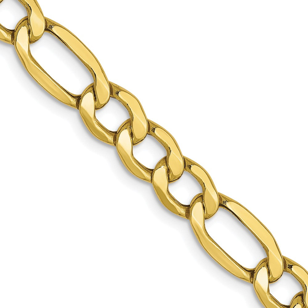 10K 5.35mm Halbmassiv Figaro Halskette
