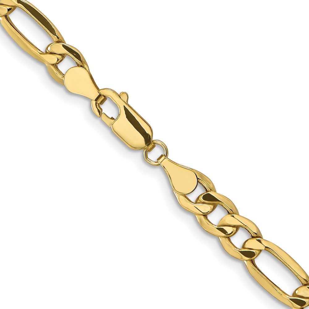 10K 6.6mm Halbmassiv Figaro Halskette