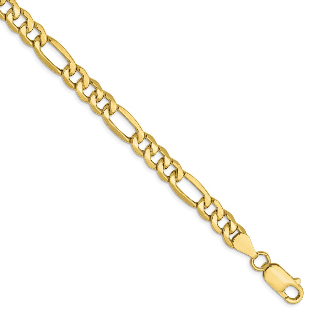 10K 6.6mm Halbmassiv Figaro Gliederarmband