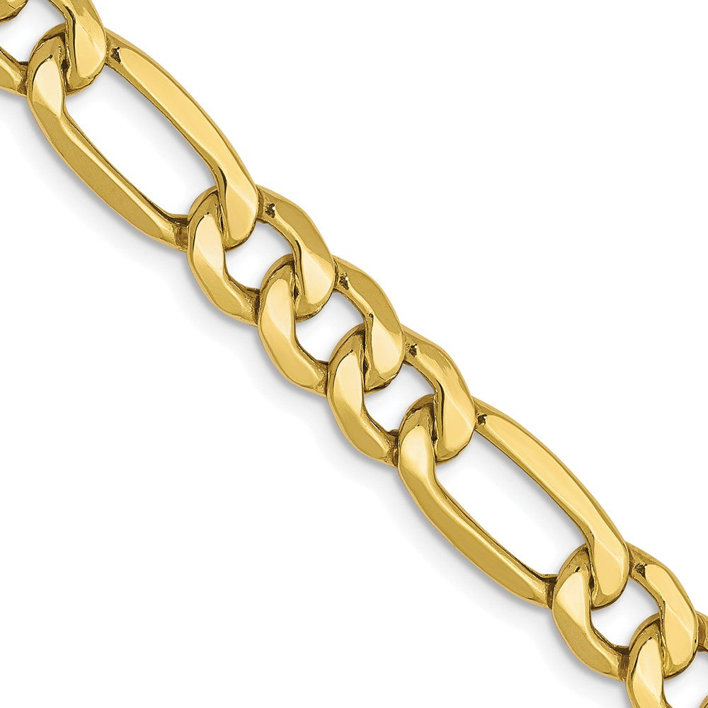 10K 6.6mm Halbmassiv Figaro Halskette